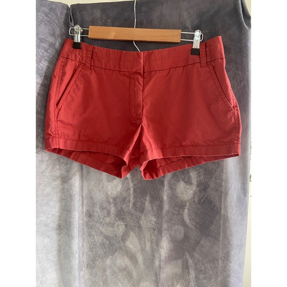J. Crew Factory Pants - J.Crew Broken-In Chino Shorts Womens 8 Coral Red Casual Summer Cottage Core 3"‎